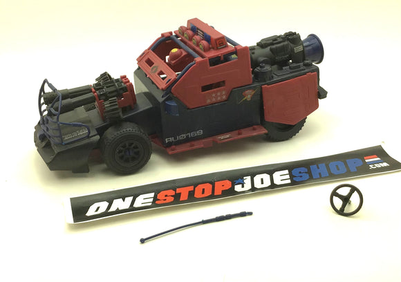 1986 VINTAGE ARAH G.I. JOE COBRA DREADNOK THUNDER MACHINE VEHICLE ONLY LOOSE 100% COMPLETE (d)