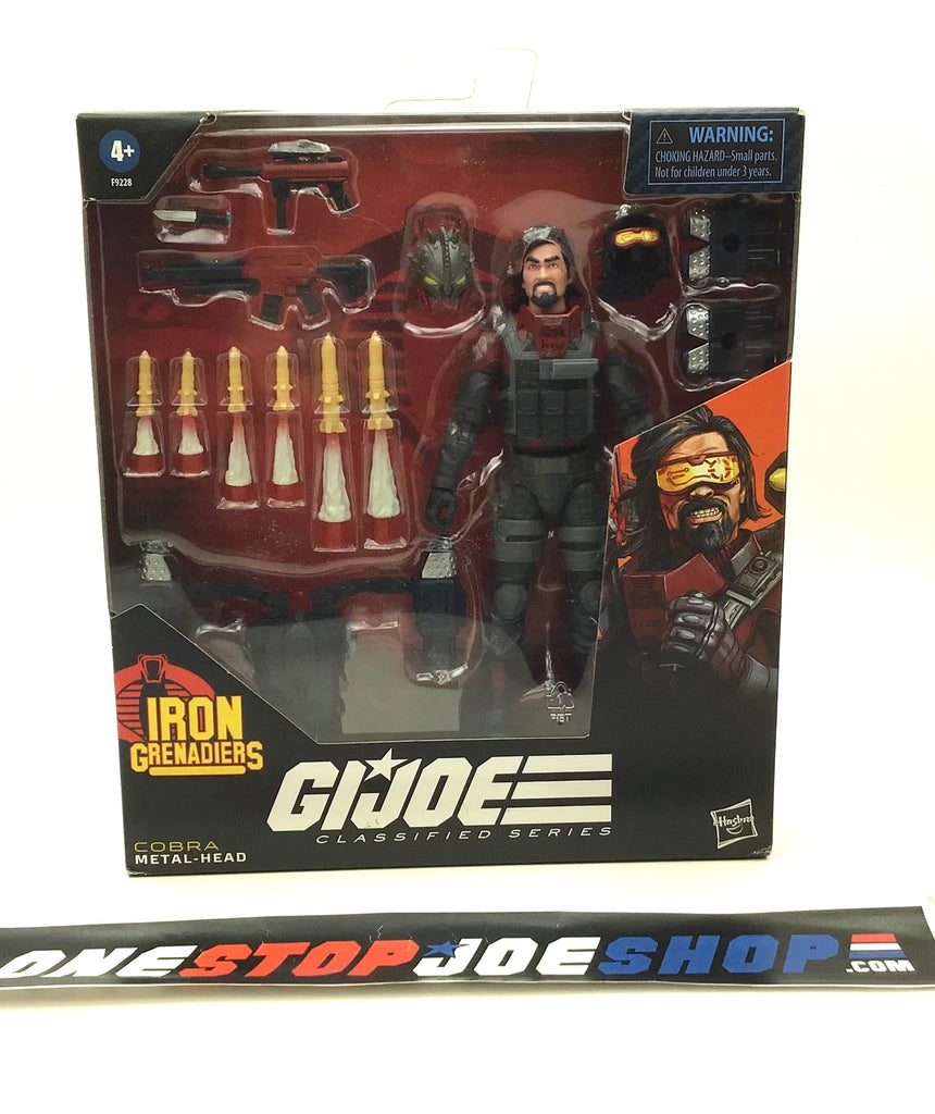 2024 CLASSIFIED G.I. JOE COBRA IRON GRENADIER METAL HEAD #118 6” FIGURE NEW SEALED