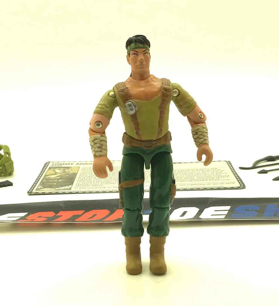 2006 DTC G.I. JOE TOMMY ARASHIKAGE STORM SHADOW V1 NINJA COMIC PACK LOOSE 100% COMPLETE + F/C (b)