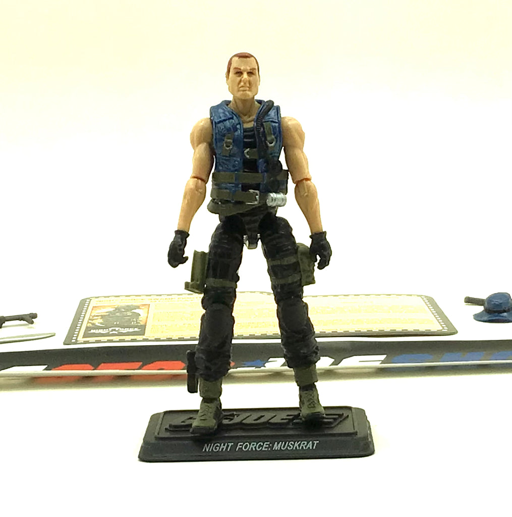 2013 G.I. JOE JOECON CONVENTION EXCLUSIVE NIGHT FORCE NOCTURNAL MUSTRAT V4 SWAMP FIGHTER LOOSE 100% COMPLETE + F/C