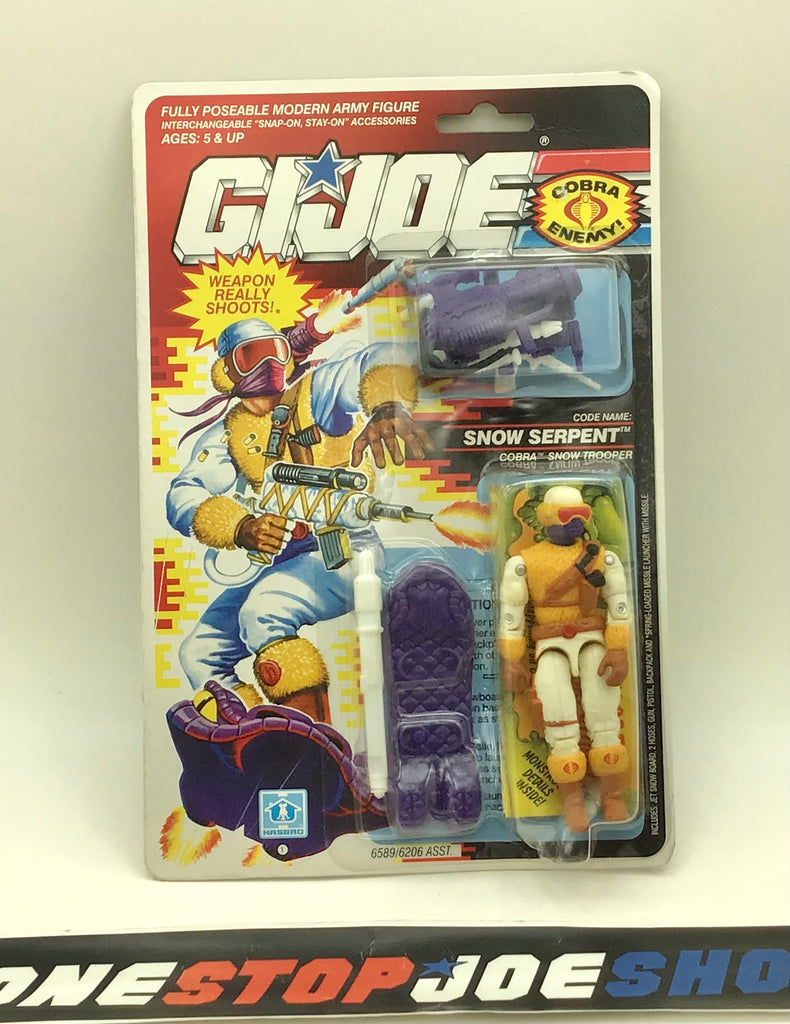 1991 VINTAGE ARAH G.I. JOE COBRA SNOW SERPENT V1 SNOW TROOPER NEW SEALED