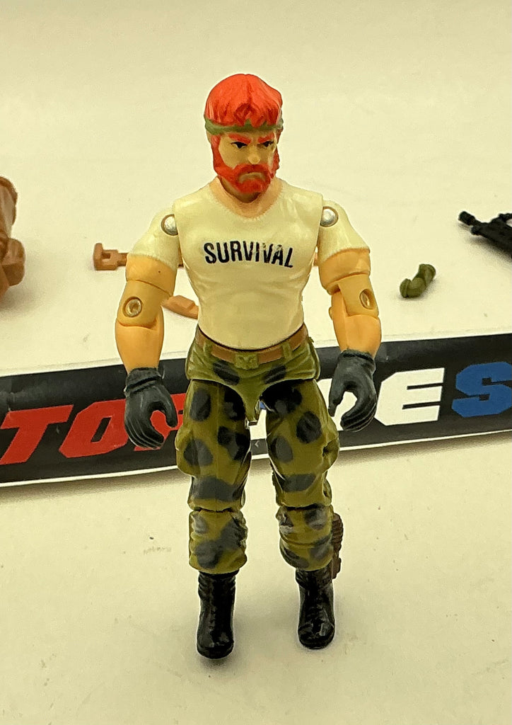 1987 VINTAGE ARAH G.I. JOE OUTBACK V1 SURVIVALIST LOOSE 100% COMPLETE (f)