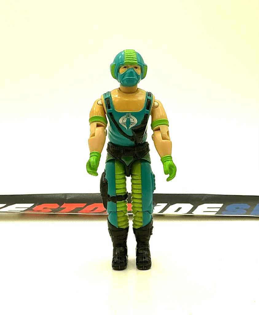 1984 VINTAGE ARAH G.I. JOE COBRA COPPERHEAD V1 WATER MOCCASIN PILOT LOOSE 100% COMPLETE (e)