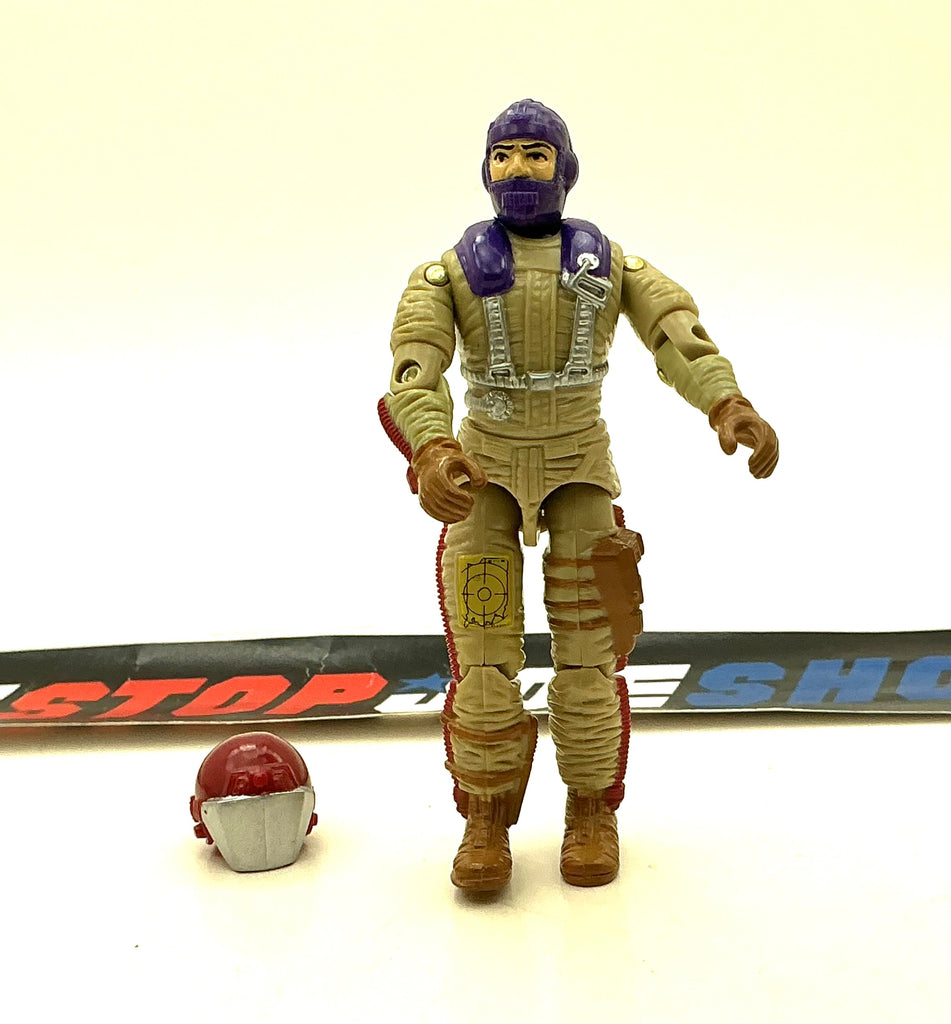 1987 VINTAGE ARAH G.I. JOE COBRA GYRO-VIPER V1 MAMBA PILOT LOOSE 100% COMPLETE (c)