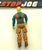 1989 VINTAGE ARAH G.I. JOE DOWNTOWN V1 MORTAR MAN LOOSE 100% COMPLETE (c)
