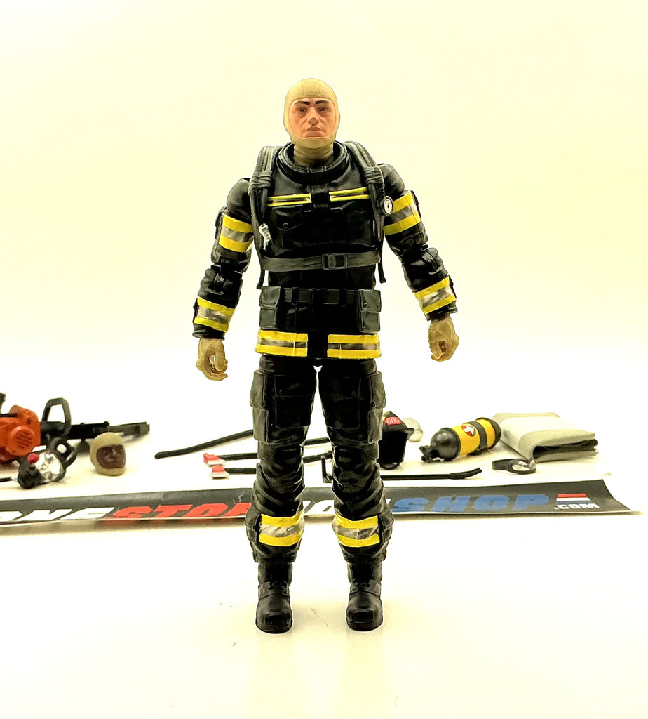 2025 60TH ANNIVERSARY LEGACY CLASSIFIED G.I. JOE SEARCH & RESCUE FIREFIGHTER 6" FIGURE LOOSE 100% COMPLETE