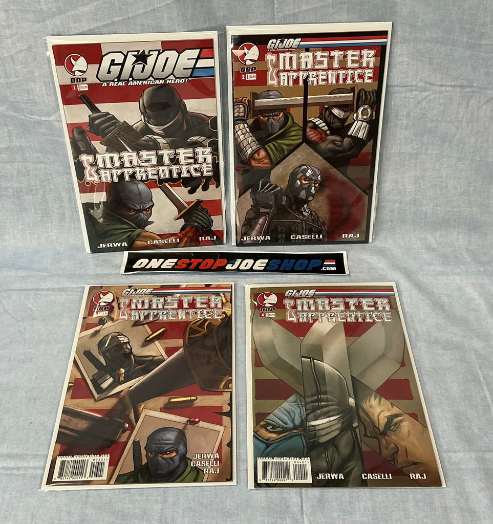 DEVIL'S DUE PUBLISHING G.I. JOE MASTER & APPRENTICE (2004) ISSUES #1-4 COMPLETE SERIES SET COMIC BOOK BUNDLE HIGH GRADE