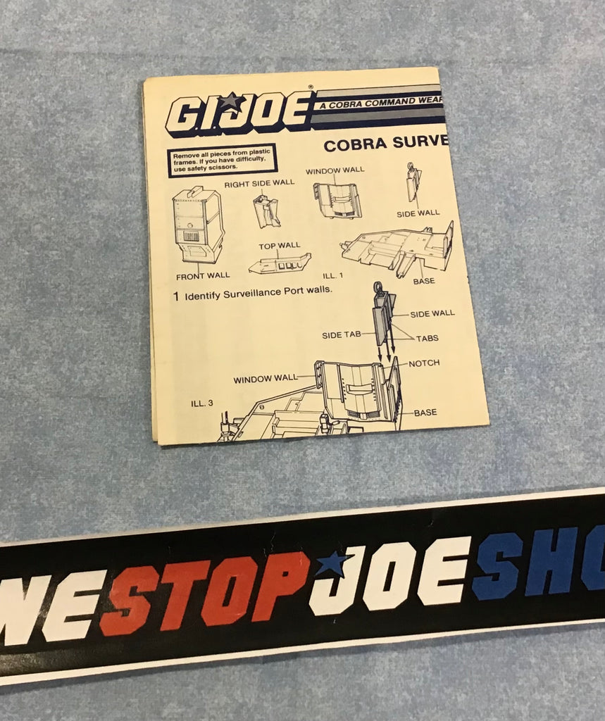 1986 VINTAGE ARAH SURVEILLANCE PORT BATTLE STATION BLUEPRINTS