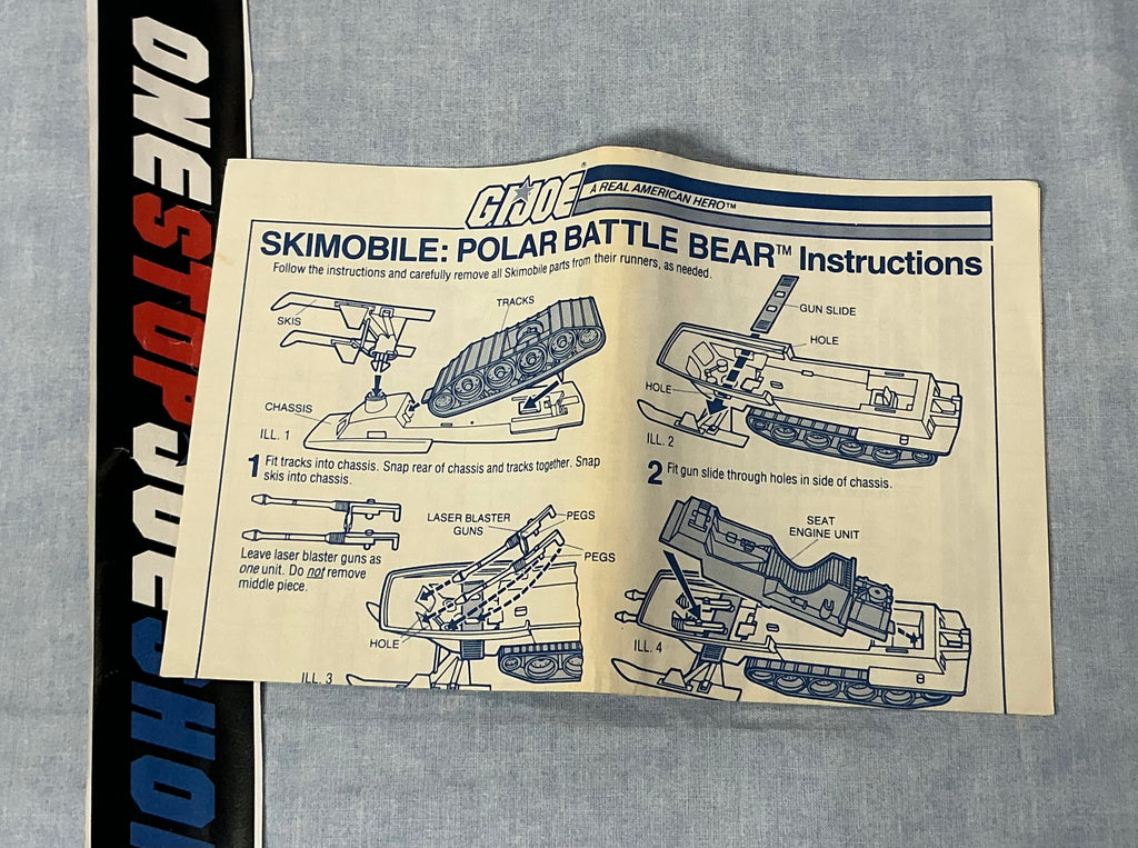 1983 VINTAGE ARAH POLAR BATTLE BEAR SKIMOBILE SNOW MOBILE VEHICLE BLUEPRINTS