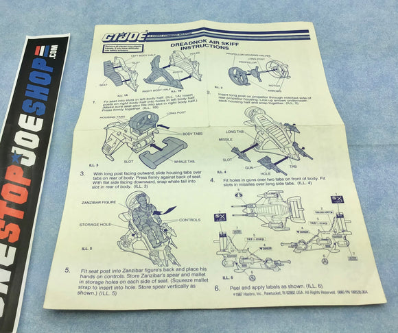 1987 VINTAGE ARAH DREADNOK SKIFF VEHICLE BLUEPRINTS