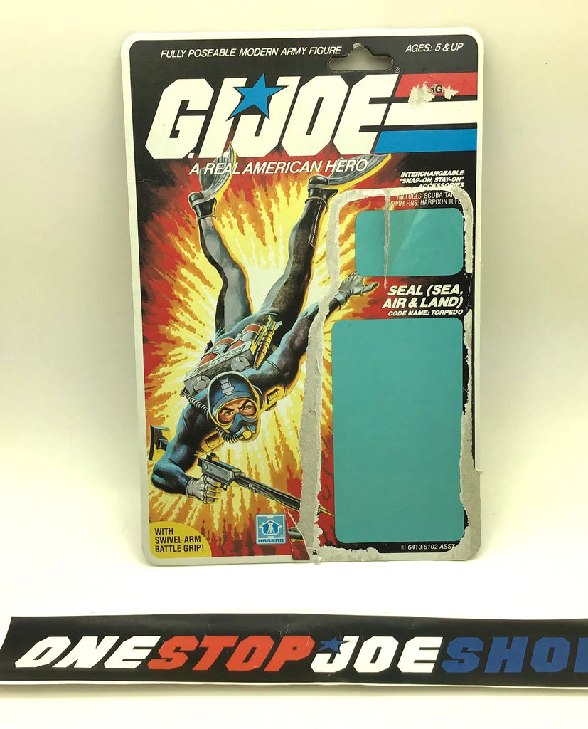 1983 VINTAGE ARAH G.I. JOE TORPEDO V1 FULL FILE CARD