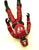 1985 VINTAGE ARAH G.I. JOE COBRA CRIMSON GUARD V1 COBRA ELITE TROOPER LOOSE 100% COMPLETE (k)
