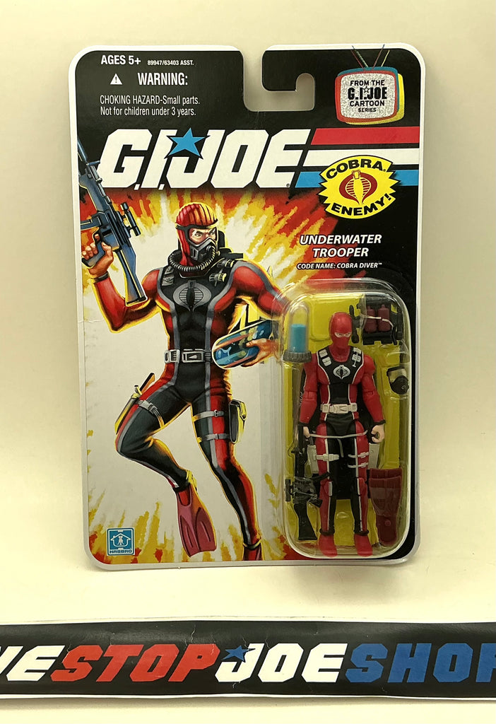 2008 25TH ANNIVERSARY G.I. JOE COBRA DIVER V1 WAVE 12 NEW SEALED (c)