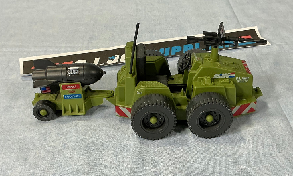 1985 VINTAGE ARAH G.I. JOE WEAPON TRANSPORT VEHICLE LOOSE 100% COMPLETE (c)