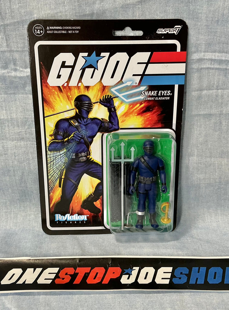 2022 SUPER7 REACTION G.I. JOE SNAKE EYES COMBAT GLADIATOR NEW SEALED