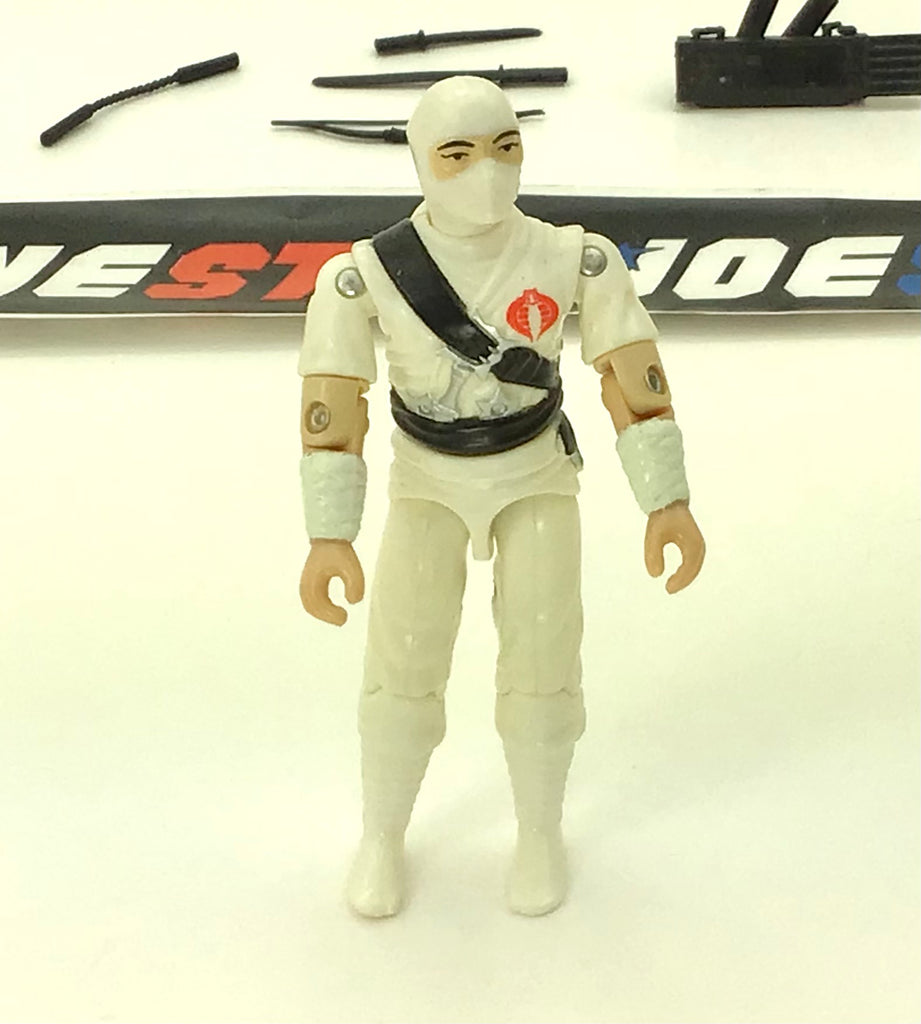 1984 VINTAGE ARAH G.I. JOE COBRA STORM SHADOW V1 NINJA MERCENARY LOOSE 100% COMPLETE (c)