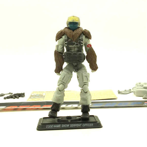 2008 25TH ANNIVERSARY G.I. JOE COBRA SNOW SERPENT OFFICER V1 EXTREME CONDITIONS ARCTIC ASSAULT SQUAD PACK INTERNET EXCLUSIVE LOOSE 100% COMPLETE + F/C