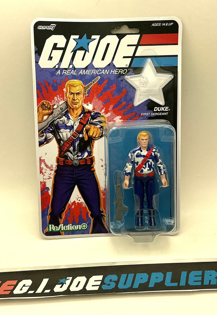 2026 SUPER7 REACTION+ G.I. JOE 250TH USA ANNIVERSARY DUKE V1 TEAM LEADER WAL-MART EXCLUSIVE O-RING NEW SEALED