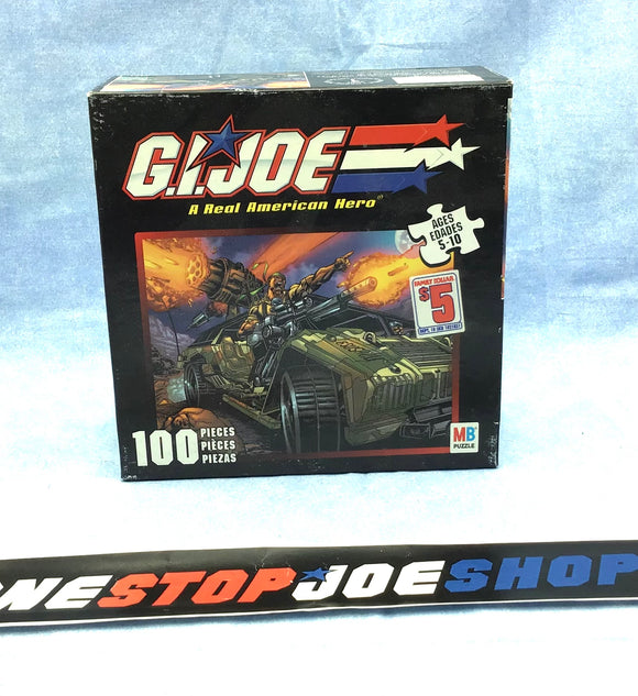 2002 GVC G.I. JOE COBRA MILTON BRADLEY HUMVEE 100 PIECE PUZZLE NEW SEALED