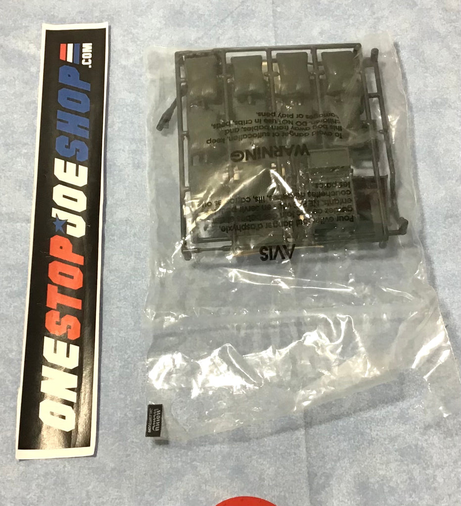 1988-90 1992-93 VINTAGE ARAH G.I. JOE MORTAR DEFENSE UNIT BATTLE ACCESSORIES BLACK VARIANT MAIL IN EXCLUSIVE NEW SEALED (b)