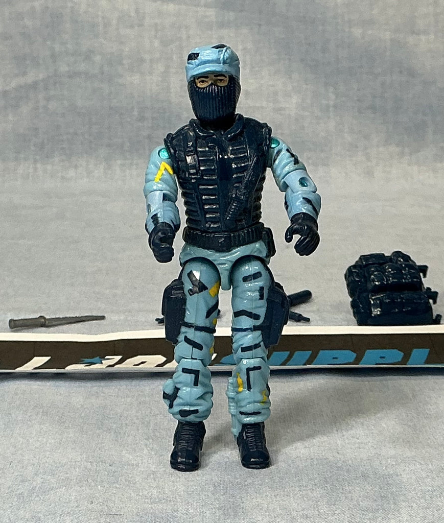 1988 VINTAGE ARAH G.I. JOE SHOCKWAVE V1  S.W.A.T. SPECIALISTS LOOSE 100% COMPLETE (d)