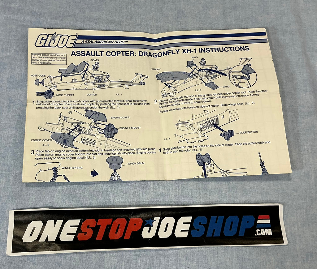 1983 VINTAGE ARAH DRAGONFLY XH-1 HELICOPTER VEHICLE BLUEPRINTS