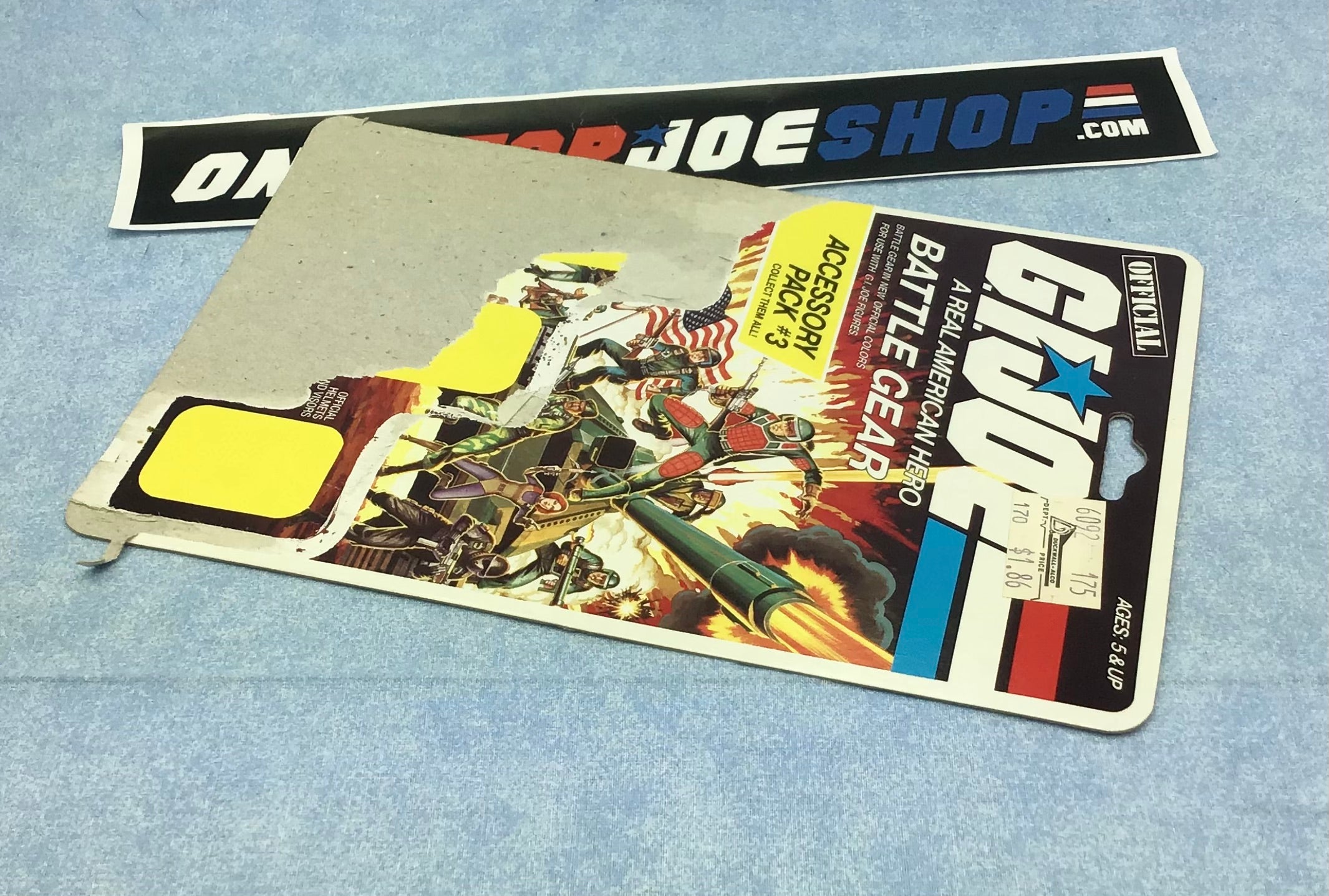 battle gear 3 1985 VINTAGE ARAH BATTLE GEAR #3 CARD BACK PACKAGING ONLY (c) – THE G.I. JOE SHOP @ ONESTOPJOESHOP.COM