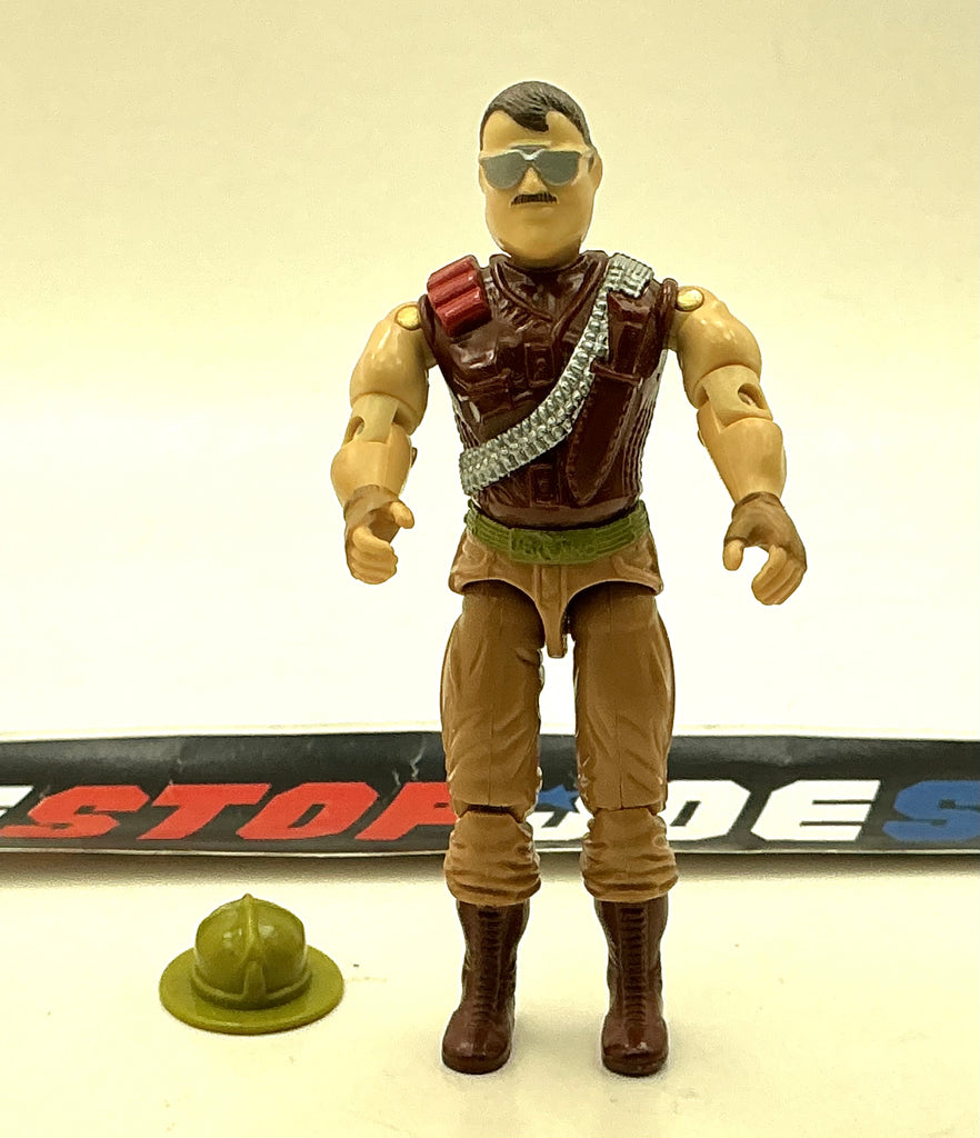 1988 VINTAGE ARAH G.I. JOE SGT. SLAUGHTER V3 WARTHOG DRIVER LOOSE 100% COMPLETE (d)