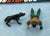 1984 VINTAGE ARAH G.I. JOE MUTT & JUNKYARD V1 K-9 OFFICER & ATTACK DOG LOOSE 100% COMPLETE (e)