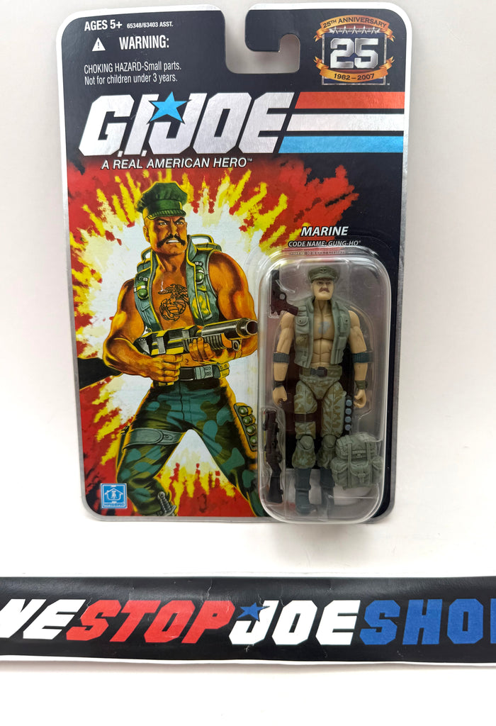 2007 25TH ANNIVERSARY G.I. JOE GUNG HO V18 WAVE 4 NEW SEALED "ANCHOR" ON HAT VARIANT (e)