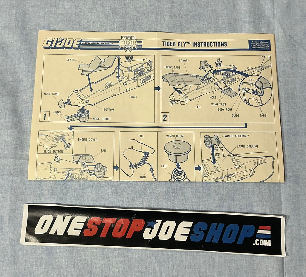 1988 VINTAGE ARAH TIGER FLY VEHICLE BLUEPRINTS