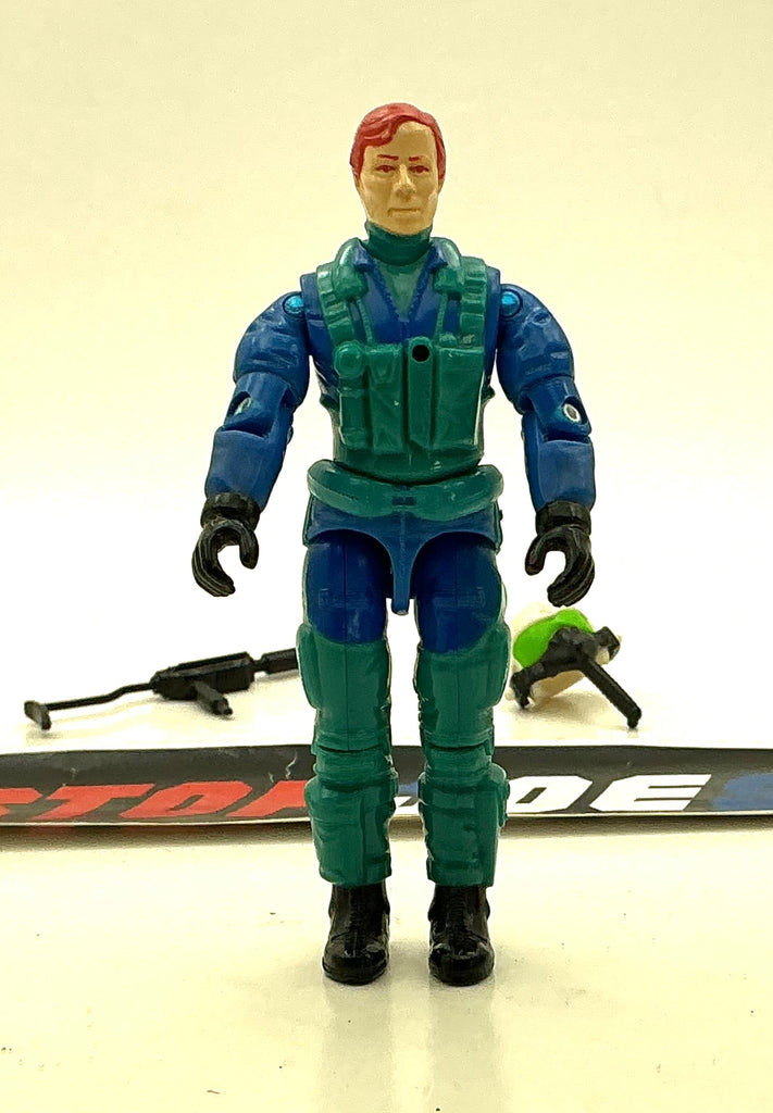 1992 VINTAGE ARAH G.I. JOE ACE V2 BATTLE COPTER PILOT LOOSE 100% COMPLETE (c)