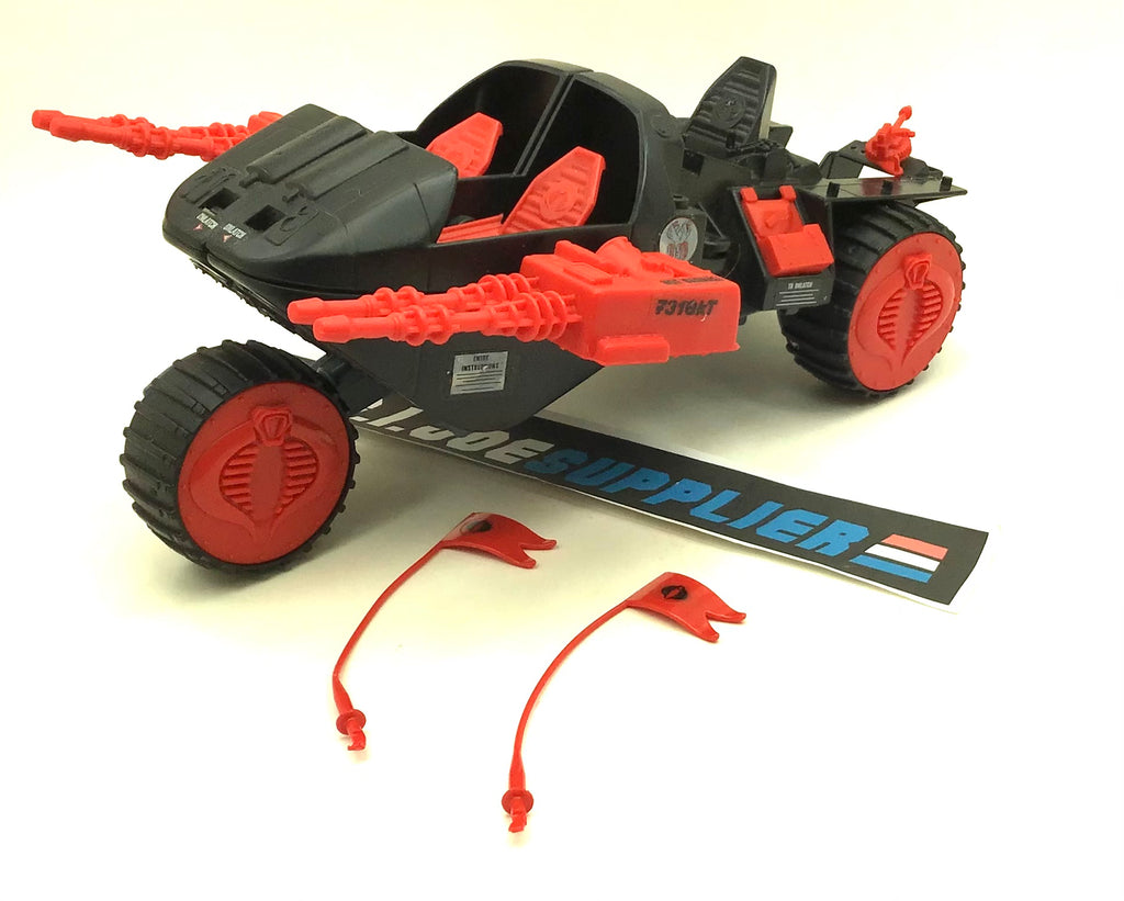 1986 VINTAGE ARAH G.I. JOE COBRA STUN VEHICLE ONLY LOOSE 100% COMPLETE (c)