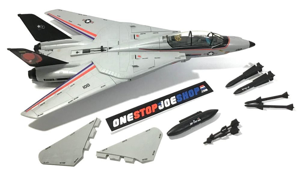 2011 30TH ANNIVERSARY G.I. JOE XP-21F SKY STRIKER COMBAT JET VEHICLE LOOSE COMPLETE STICKERS APPLIED