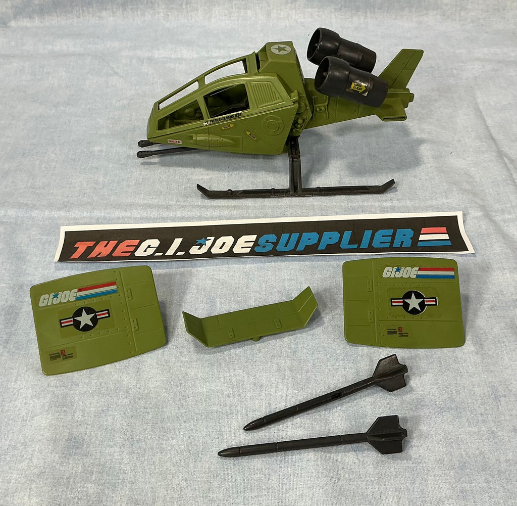 1984 VINTAGE ARAH G.I. JOE SKY HAWK VEHICLE LOOSE 100% COMPLETE (f)