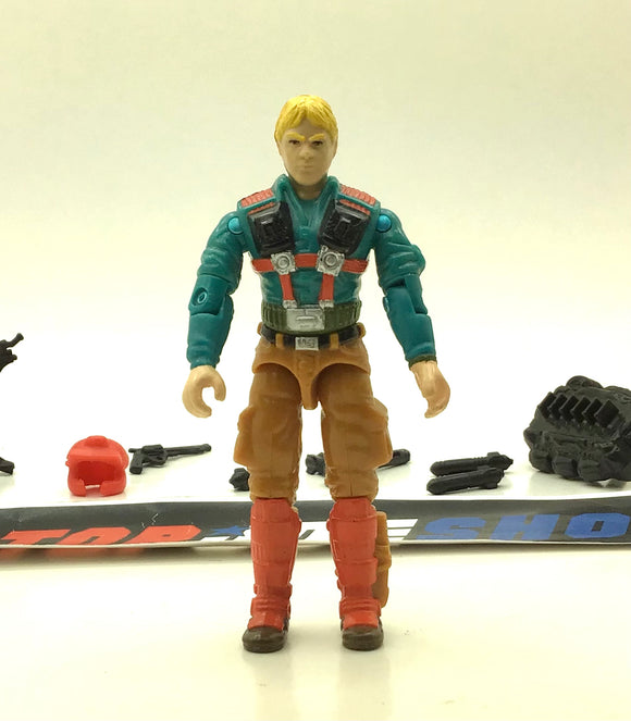 1989 VINTAGE ARAH G.I. JOE DOWNTOWN V1 MORTAR MAN LOOSE 100% COMPLETE (c)