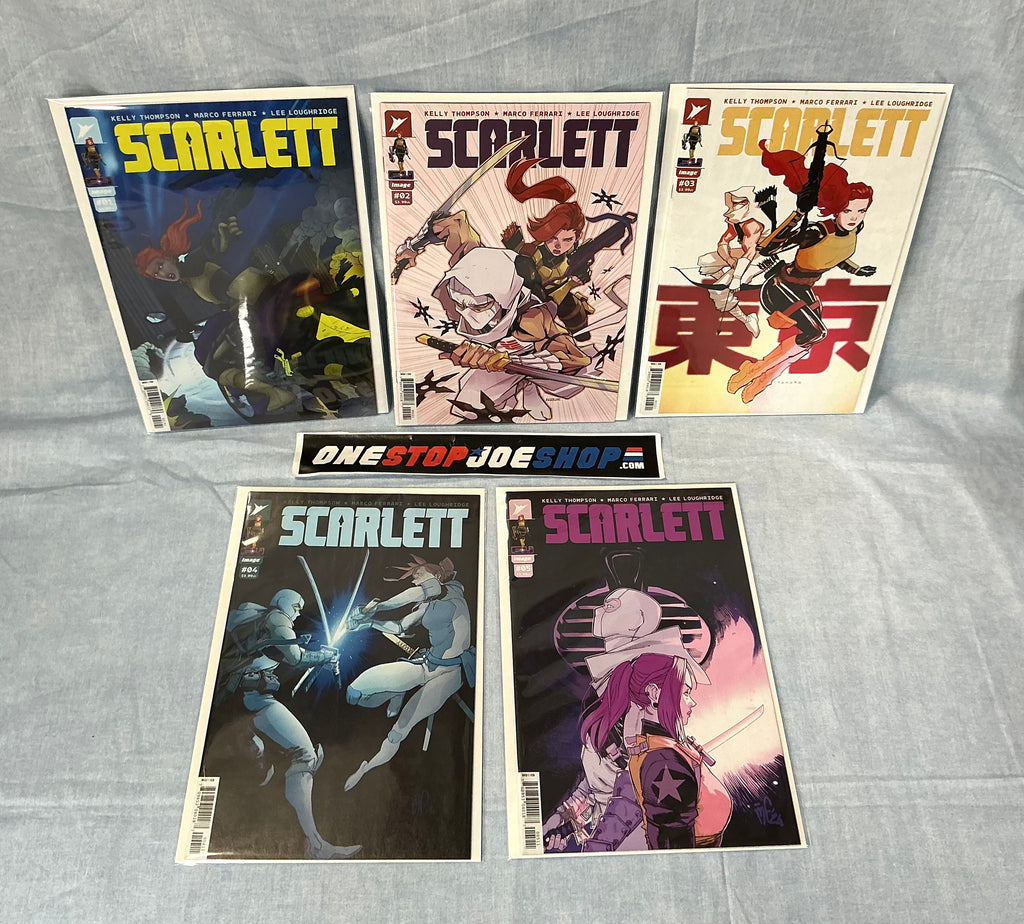 IMAGE SKYBOUND COMICS SCARLETT (2024) ISSUES #1-5 [VARIOUS COVERS] COMPLETE SERIES SET COMIC BOOK BUNDLE (b)