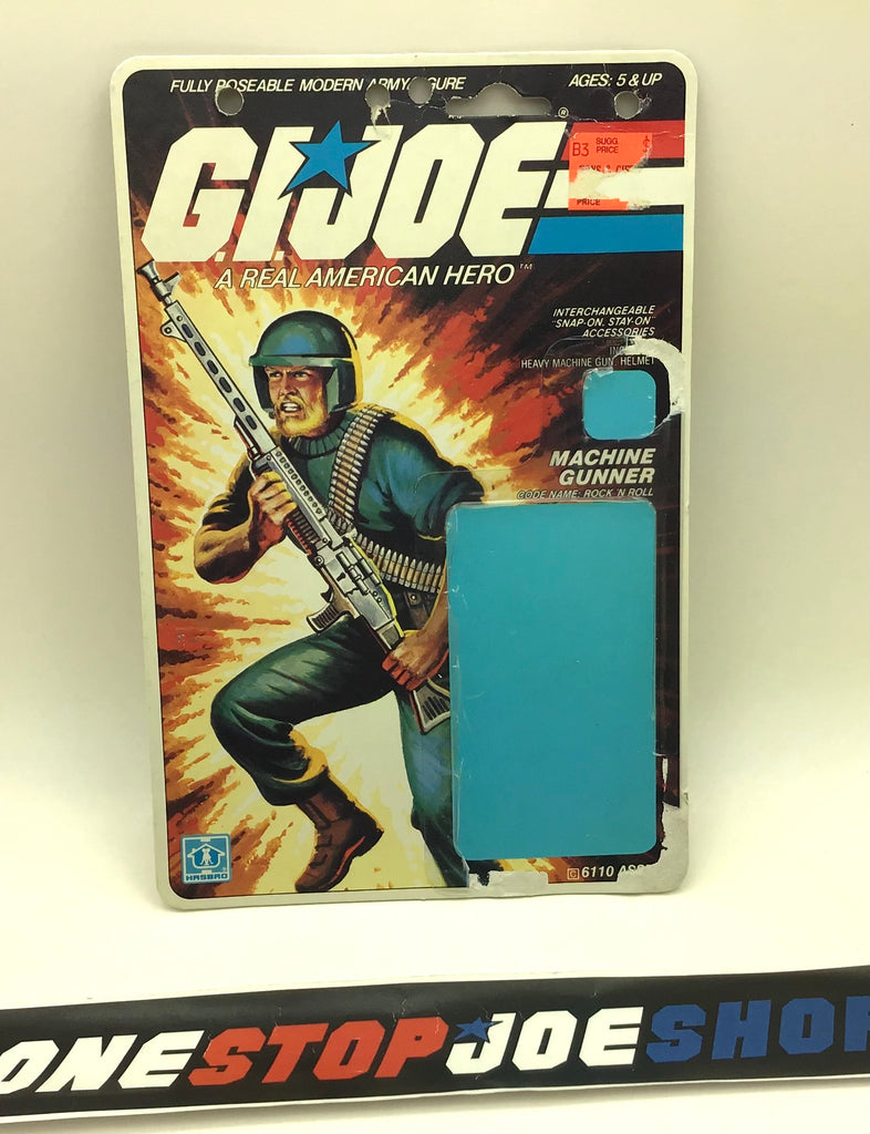 1982 VINTAGE ARAH G.I. JOE ROCK ‘N ROLL V1 11 BACK FULL FILE CARD