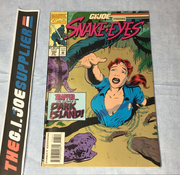 MARVEL COMICS G.I. JOE A REAL AMERICAN HERO (1982-1994) ISSUE #143 COMIC BOOK DECEMBER 1993 NEWSSTAND EDITION KEY ISSUE