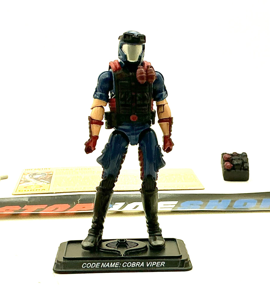 2008 25TH ANNIVERSARY G.I. JOE COBRA VIPER V16 COMIC PACK LOOSE 100% COMPLETE + F/C