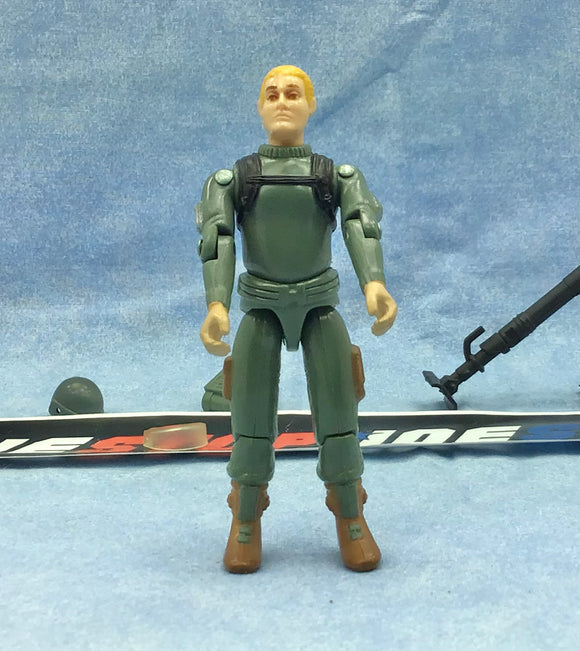 1982 VINTAGE ARAH G.I. JOE SHORT-FUZE V1 MORTAR SOLDIER LOOSE 100% COMPLETE (b)