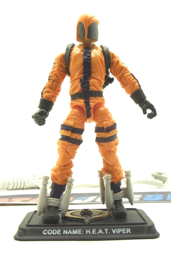 2014 50TH ANNIVERSARY G.I. JOE COBRA H.E.A.T. VIPER V4 HEATED BATTLE PACK LOOSE 100% COMPLETE NO FILE CARD