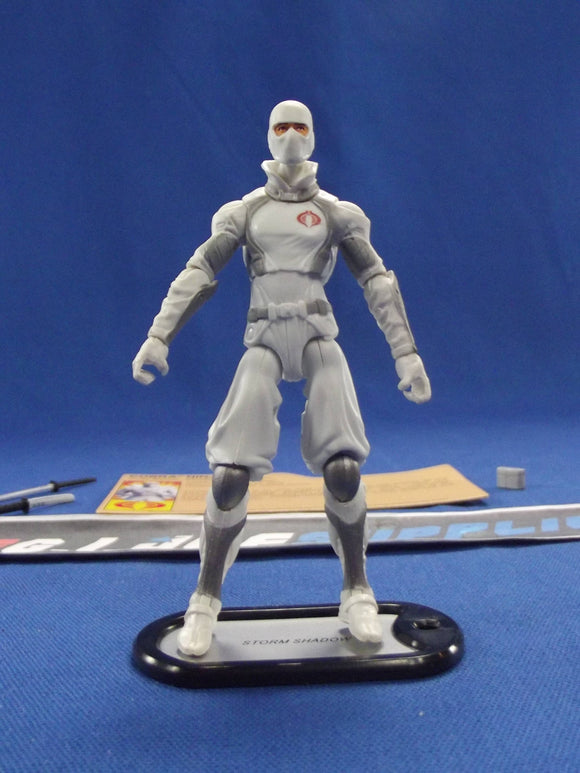 2012 RETALIATION G.I. JOE COBRA STORM SHADOW V43 AMAZON PREMIERE EXCLUSIVE LOOSE 100% COMPLETE + F/C