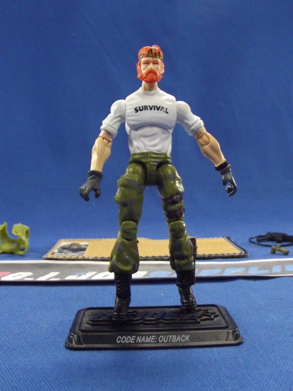 2009 25TH ANNIVERSARY G.I. JOE OUTBACK V6 ALPHA VEHICLE F.L.A.K. CANNON OPERATOR ROSS EXCLUSIVE LOOSE 100% COMPLETE + F/C
