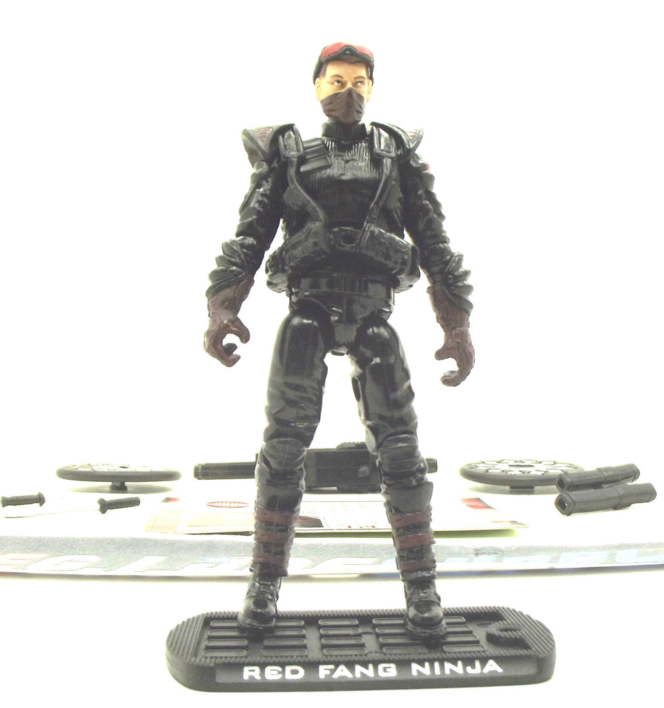 2009 ROC G.I. JOE COBRA RED FANG NINJA V1 LOOSE 100% COMPLETE + F/C