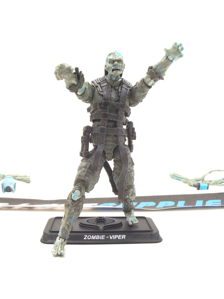 2016 50TH ANNIVERSARY G.I. JOE COBRA ZOMBIE-VIPER V1 ZOMBIE PATROL PACK LOOSE 100% COMPLETE + F/C