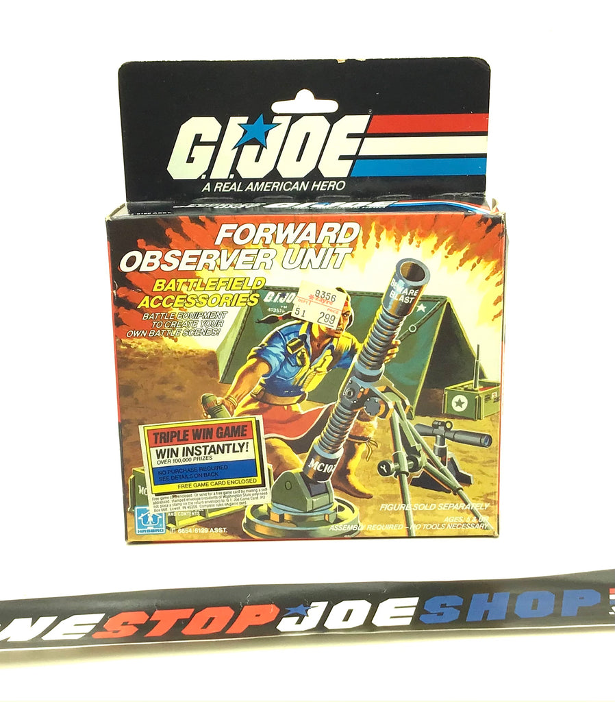 1985 VINTAGE ARAH G.I. JOE FORWARD OBSERVER UNIT BATTLEFIELD ACCESSORIES TRIPLE WIN BOX ONLY