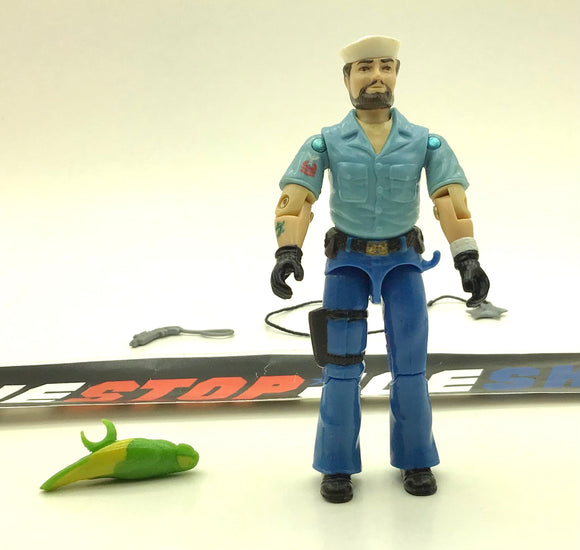 1985 VINTAGE ARAH G.I. JOE SHIPWRECK V1 SAILOR LOOSE 100% COMPLETE (b)