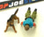 1987 VINTAGE ARAH G.I. JOE LAW & ORDER V1 M.P. & K-9 LOOSE 100% COMPLETE (c)