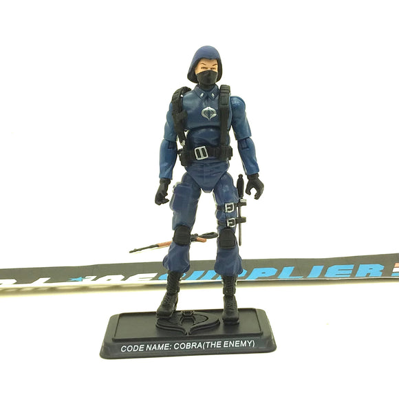 2007 25TH ANNIVERSARY G.I. JOE COBRA ENEMY TROOPER V3 WAVE 2 LOOSE 100% COMPLETE NO F/C W/ BACKPACK HOLE